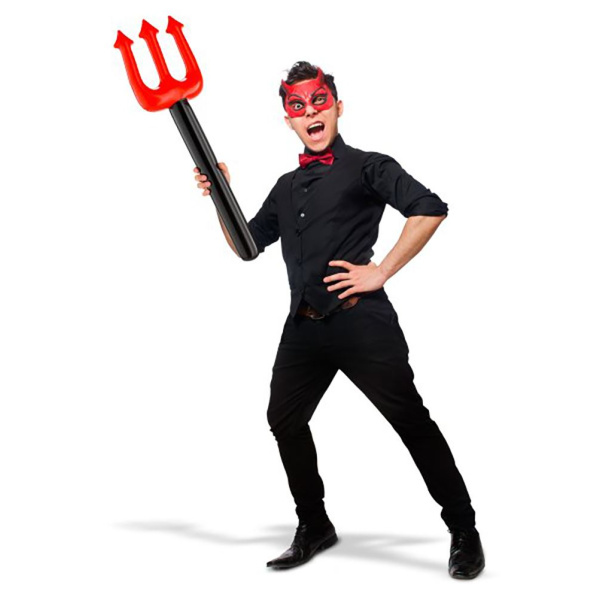 INFLATABLE DEVIL TRIDENT PITCHFORK - 90CM