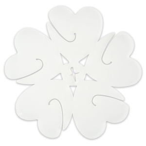 3 X TRANSPARENT BALLOON CLIPS FOR FLOWER