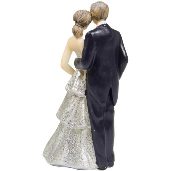 25TH SILVER ANNIVERSARY CAKE TOPPER - 11CM