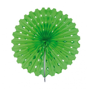 LIGHT GREEN HANGING HONEYCOMB FAN - 45CM