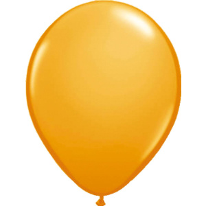 100 X ORANGE METALLIC BALLOONS - 30CM