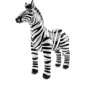 INFLATABLE ZEBRA - 60CM X 55CM