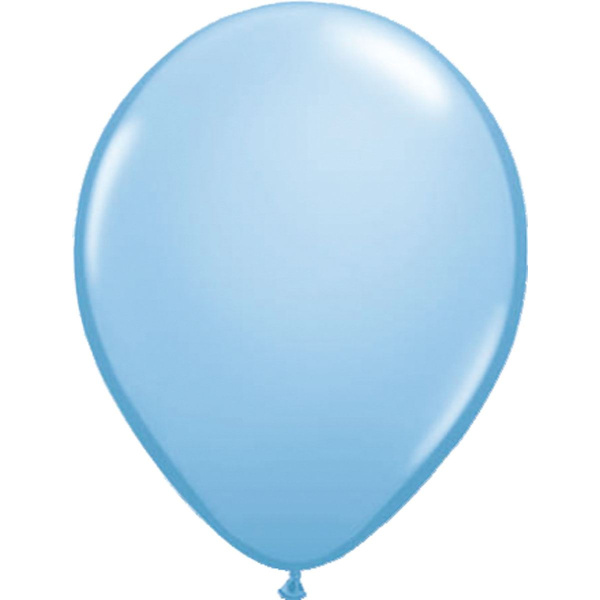 50 X LIGHT BLUE METALLIC BALLOONS - 30CM