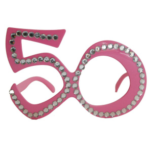 GLASSES 50TH AGE - PINK