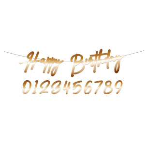 HAPPY BIRTHDAY TRUE BLUE LETTER BANNER - 1M