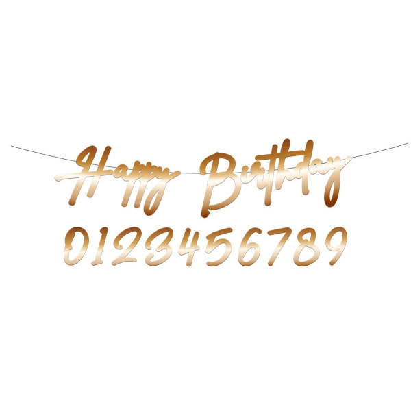 HAPPY BIRTHDAY TRUE BLUE LETTER BANNER - 1M