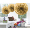 GOLD HANGING HONEYCOMB FAN - 45CM