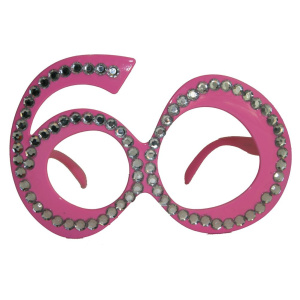 GLASSES 60TH AGE - PINK