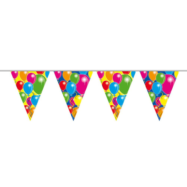 BALLOON TRIANGLE BUNTING - 10M