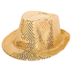 GOLD SEQUIN TRILBY