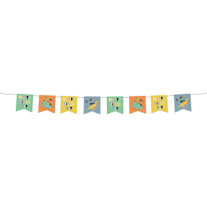 CARTOON DINO ROARS BIRTHDAY BUNTING - 6M