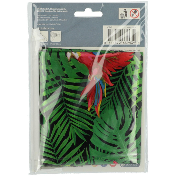 NUMBER 0 JUNGLE VIBE FOIL BALLOON & BASE - 72CM