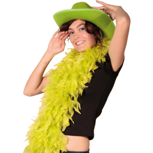 PREMIUM NEON GREEN FEATHER BOA - 1.8M