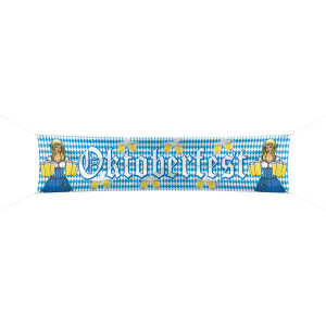 OKTOBERFEST BEER FESTIVAL PARTY BANNER - 1.8M X 40CM