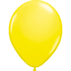 100 X YELLOW METALLIC BALLOONS - 30CM