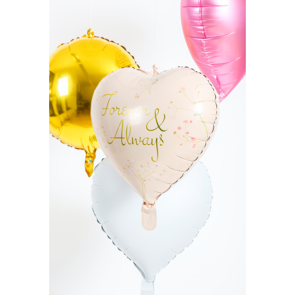 BLOSSOMS 'FOREVER & ALWAYS' HEART SHAPED FOIL BALLOON - 45CM