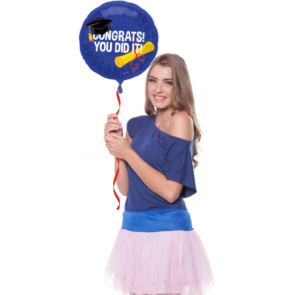 GRADUATION 'CONGRATS! YOU DID IT!' FOIL BALLOON - 45 CM