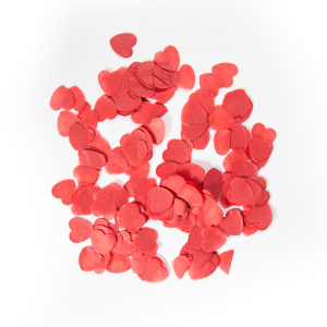 14G X LARGE RED HEART CONFETTI