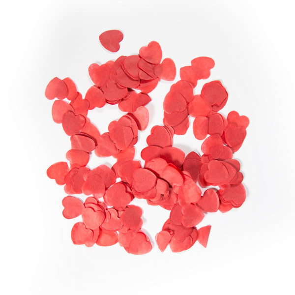 14G X LARGE RED HEART CONFETTI