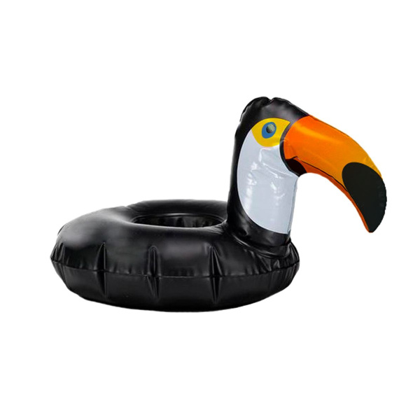 FLOATING TOUCAN INFLATABLE DRINK HOLDER