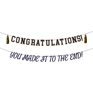 2 X GRADUATION LETTER BANNER - 1.5M