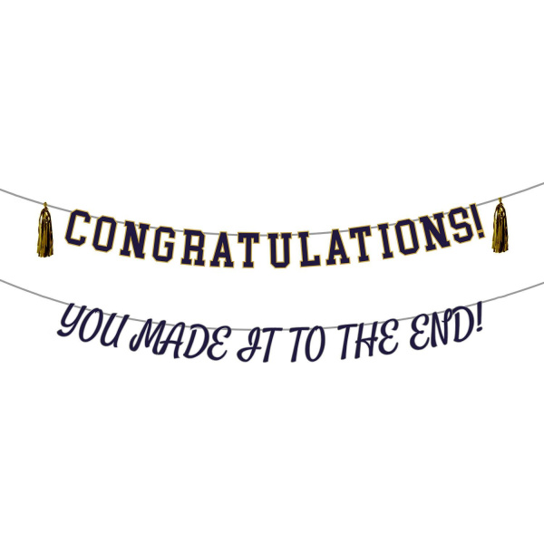 2 X GRADUATION LETTER BANNER - 1.5M