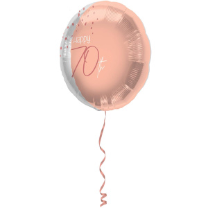 70TH BIRTHDAY LUSH BLUSH FOIL BALLOON - 45CM