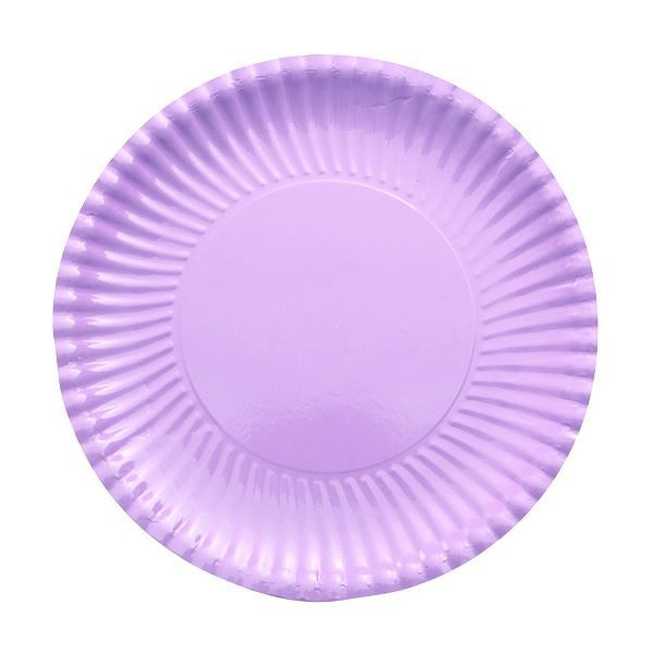 PLATES CARD 29CM LILAC 10'S