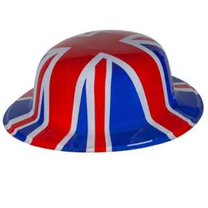 UNION JACK PLASTIC BOWLER HAT