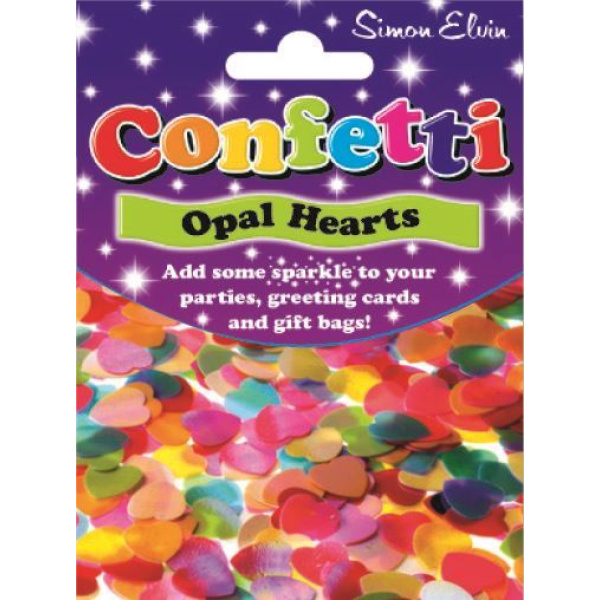 CONFETTI SPARKLING HEARTS PEARLISED