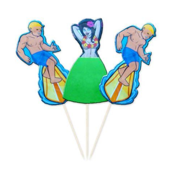 PICKS TO PARTY HAWAII BOY/GIRL 15CM 8'S