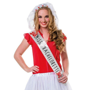 HEN PARTY BRIDES SASH MISS BACHELORETTE