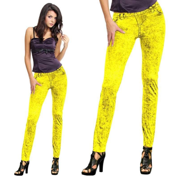 JEAN LEGGING NEON YELLOW