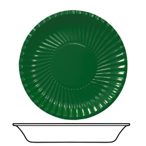 BOWLS CARD 22CM GREEN DARK 10'S