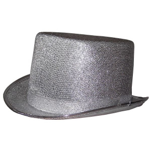 HAT TOP METALLIC SILVER STYLE 59CM