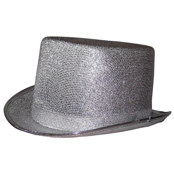 HAT TOP METALLIC SILVER STYLE 59CM