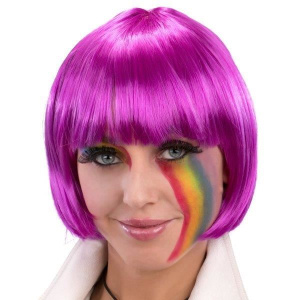 WIG BOB STYLE PURPLE