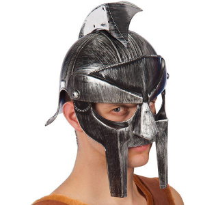 HELMET SPARTAN SILVER & BLACK