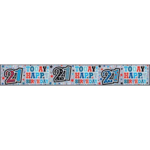 BANNER HAPPY BIRTHDAY AGE 21