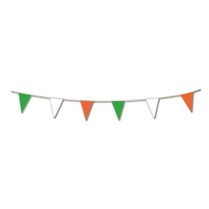 BUNTING IRISH TRIANGLE 20 FLAGS ON 10M