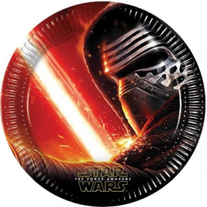 PLATES STAR WARS FORCE 23CM 8'S