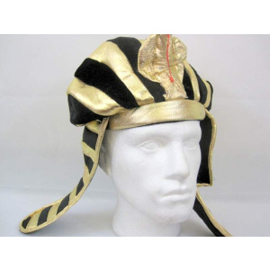 HAT EGYPTIAN RULER GOLD & BLACK