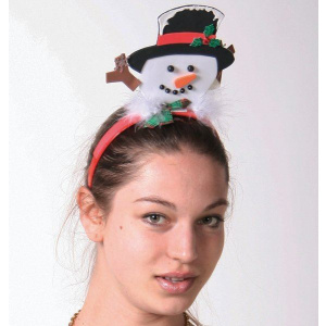 TIARA SNOWMAN HEADS FELT