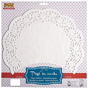 DOILIES ROUND 10CM WHITE 100'S