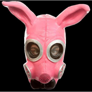 MASK HEAD GAS BUNNY KINKY PINK