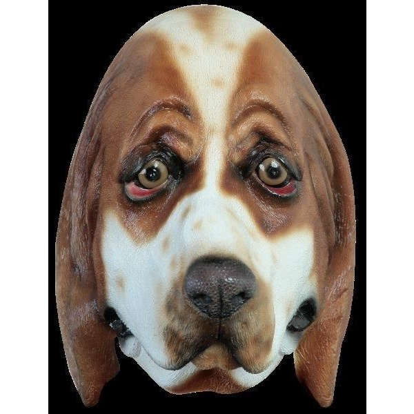 BASSET HOUND LATEX HEAD MASK