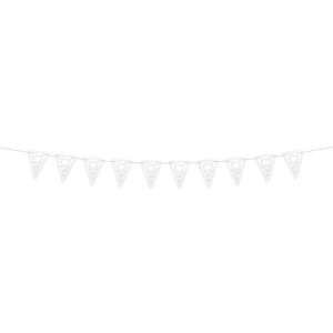 BUNTING WEDDING IVORY PRINTED 4M