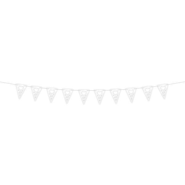 BUNTING WEDDING IVORY PRINTED 4M