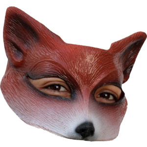 MASK HALF FOXY RUBY RED