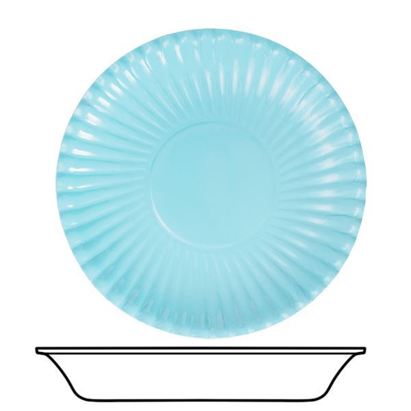 BOWLS CARD 22CM LT BLUE 10'S